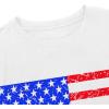 imageAvanova Womens Graphic Letter Print Short Sleeve TShirts Crewneck Casual Summer Cute Tees TopsWhite Flag