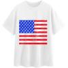 imageAvanova Womens Graphic Letter Print Short Sleeve TShirts Crewneck Casual Summer Cute Tees TopsWhite Flag