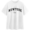 imageAvanova Womens Graphic Letter Print Short Sleeve TShirts Crewneck Casual Summer Cute Tees TopsWhite Ny