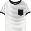 imageAvanova Womens Graphic Letter Print Short Sleeve TShirts Crewneck Casual Summer Cute Tees TopsWhite Striped