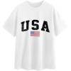imageAvanova Womens Graphic Letter Print Short Sleeve TShirts Crewneck Casual Summer Cute Tees TopsWhite Usa