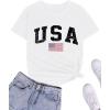 imageAvanova Womens Graphic Letter Print Short Sleeve TShirts Crewneck Casual Summer Cute Tees TopsWhite Usa