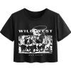 imageAvanova Women Graphic Oversized Ripped Boxy Tee Shirt Distressed Short Sleeve Crop TopBlack G
