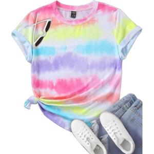 imageAvanova Womens Graphic Letter Print Short Sleeve TShirts Crewneck Casual Summer Cute Tees TopsMulticoloured