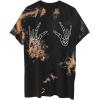 imageAvanova Women Graphic Letter Print Oversized T Shirt Short Sleeve Casual Summer Loose Fit Tee TopA Tie Dye Brown