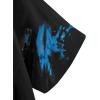 imageAvanova Women Graphic Letter Print Oversized T Shirt Short Sleeve Casual Summer Loose Fit Tee TopBlack Blue