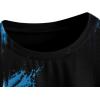 imageAvanova Women Graphic Letter Print Oversized T Shirt Short Sleeve Casual Summer Loose Fit Tee TopBlack Blue