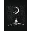 imageAvanova Women Graphic Letter Print Oversized T Shirt Short Sleeve Casual Summer Loose Fit Tee TopBlack Moon