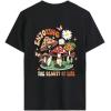 imageAvanova Women Graphic Letter Print Oversized T Shirt Short Sleeve Casual Summer Loose Fit Tee TopBlack Plant
