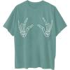 imageAvanova Women Graphic Letter Print Oversized T Shirt Short Sleeve Casual Summer Loose Fit Tee TopGreen