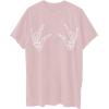 imageAvanova Women Graphic Letter Print Oversized T Shirt Short Sleeve Casual Summer Loose Fit Tee TopPink