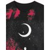 imageAvanova Women Graphic Letter Print Oversized T Shirt Short Sleeve Casual Summer Loose Fit Tee TopSkull Red Black