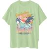imageAvanova Women Graphic Letter Print Oversized T Shirt Short Sleeve Casual Summer Loose Fit Tee TopSunny Green
