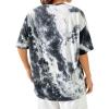 imageAvanova Women Graphic Letter Print Oversized T Shirt Short Sleeve Casual Summer Loose Fit Tee TopTie Dye Black