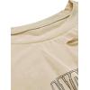 imageAvanova Women Los Angeles Graphic Distressed Oversized Crop Top Short Sleeve Ripped Boxy Loose Tee ShirtApricot