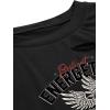 imageAvanova Women Los Angeles Graphic Distressed Oversized Crop Top Short Sleeve Ripped Boxy Loose Tee ShirtBlack Moto