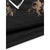 imageAvanova Women Los Angeles Graphic Distressed Oversized Crop Top Short Sleeve Ripped Boxy Loose Tee ShirtHeart Tie Dye Brown