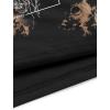 imageAvanova Women Los Angeles Graphic Distressed Oversized Crop Top Short Sleeve Ripped Boxy Loose Tee ShirtTie Dye Brown Floral