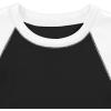 imageAvanova Women Raglan Colorblock Baby Tee Shirt Short Sleeve Summer Casual TopsBlack