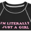 imageAvanova Women Raglan Colorblock Baby Tee Shirt Short Sleeve Summer Casual TopsBlack Girl