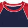 imageAvanova Women Raglan Colorblock Baby Tee Shirt Short Sleeve Summer Casual TopsBlue Red