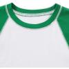 imageAvanova Women Raglan Colorblock Baby Tee Shirt Short Sleeve Summer Casual TopsGreen