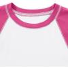 imageAvanova Women Raglan Colorblock Baby Tee Shirt Short Sleeve Summer Casual TopsHot Pink