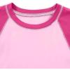 imageAvanova Women Raglan Colorblock Baby Tee Shirt Short Sleeve Summer Casual TopsPink