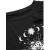 imageAvanova Women Skull Finger Graphic Distressed Tee Shirt Ripped Short Sleeve Crop TopsBlack Mushroomb