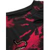 imageAvanova Women Skull Finger Graphic Distressed Tee Shirt Ripped Short Sleeve Crop TopsBlack Red Tiger