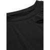 imageAvanova Women Skull Finger Graphic Distressed Tee Shirt Ripped Short Sleeve Crop TopsBlack Tigera