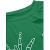 imageAvanova Women Skull Finger Graphic Distressed Tee Shirt Ripped Short Sleeve Crop TopsGreen