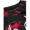 imageAvanova Women Skull Finger Graphic Distressed Tee Shirt Ripped Short Sleeve Crop TopsRed Skull