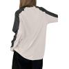 imageAvanova Women Star Graphic Raglan Long Sleeve Tee Shirt Color Block Loose TopBlack Grey