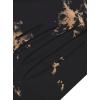 imageAvanova Women Sun Moon Graphic Distressed Crop Top Oversized Short Sleeve Ripped Tee ShirtBlack Brown Cow