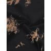 imageAvanova Women Sun Moon Graphic Distressed Crop Top Oversized Short Sleeve Ripped Tee ShirtBlack Brown Cow