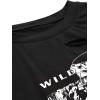 imageAvanova Women Sun Moon Graphic Distressed Crop Top Oversized Short Sleeve Ripped Tee ShirtBlack Lx01
