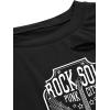 imageAvanova Women Sun Moon Graphic Distressed Crop Top Oversized Short Sleeve Ripped Tee ShirtBlack Rock