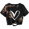 Heart Tie Dye Brown