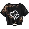 Tie Dye Brown Heart