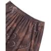 imageAvanova Women Ditsy Floral Bohemia Mesh Mermaid Skirt High Waist Summer Midi SkirtsA Floral Brown