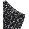 imageAvanova Women Ditsy Floral Bohemia Mesh Mermaid Skirt High Waist Summer Midi SkirtsBlack Floral