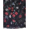 imageAvanova Women Ditsy Floral Bohemia Mesh Mermaid Skirt High Waist Summer Midi SkirtsBlack Floral C