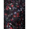 imageAvanova Women Ditsy Floral Bohemia Mesh Mermaid Skirt High Waist Summer Midi SkirtsBlack Floral C