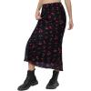 imageAvanova Women Ditsy Floral Bohemia Mesh Mermaid Skirt High Waist Summer Midi SkirtsBlack a