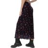 imageAvanova Women Ditsy Floral Bohemia Mesh Mermaid Skirt High Waist Summer Midi SkirtsBlack a