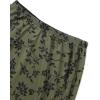 imageAvanova Women Ditsy Floral Bohemia Mesh Mermaid Skirt High Waist Summer Midi SkirtsGreen a
