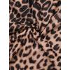 imageAvanova Women Ditsy Floral Bohemia Mesh Mermaid Skirt High Waist Summer Midi SkirtsKhaki Leopard