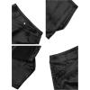 imageAvanova Women Faux Leather Slit Split Mini Skort High Rise Bodycon Short SkirtBlack B