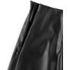 imageAvanova Women Faux Leather Slit Split Mini Skort High Rise Bodycon Short SkirtBlack E